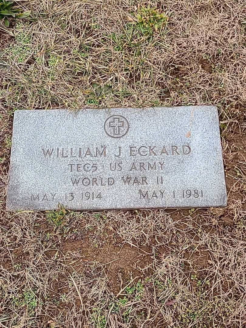 William J. Eckard's grave. Photo 3