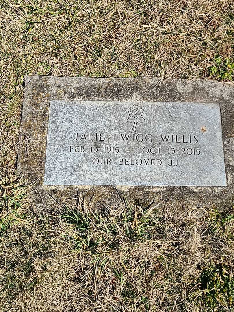 Jane Twigg Willis's grave. Photo 3