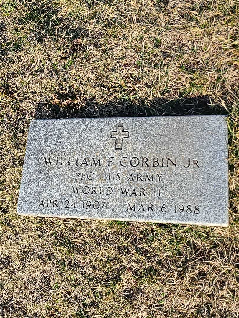 William F. Corbin Junior's grave. Photo 3
