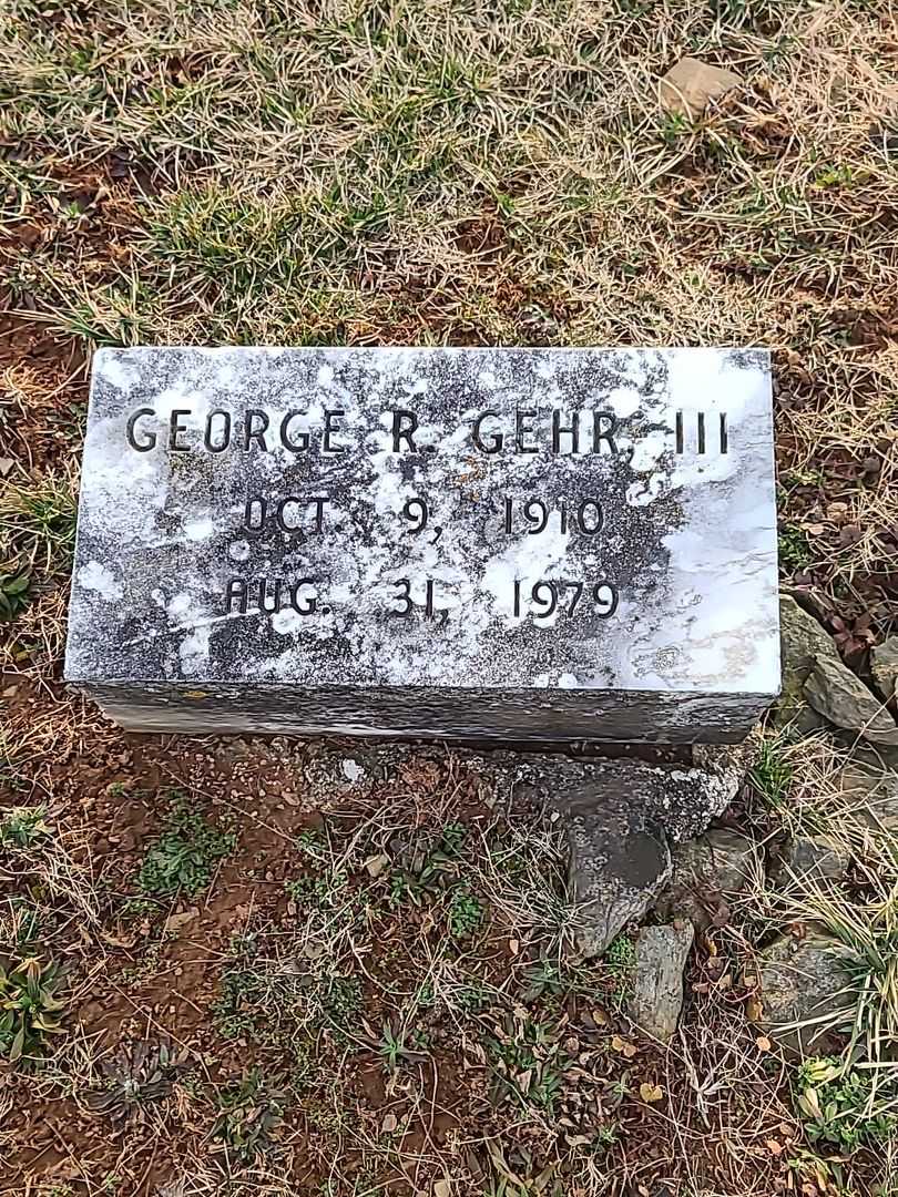 George R. Gehr Third's grave. Photo 3
