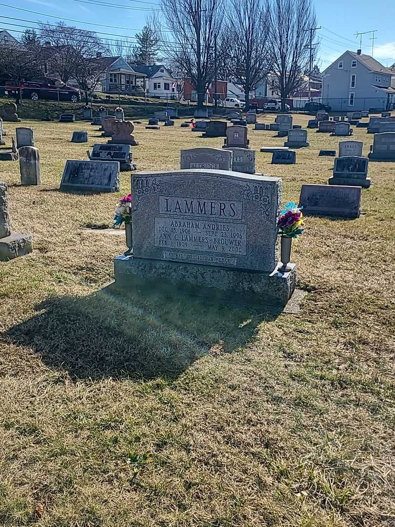 Abraham Andries Lammers's grave. Photo 2