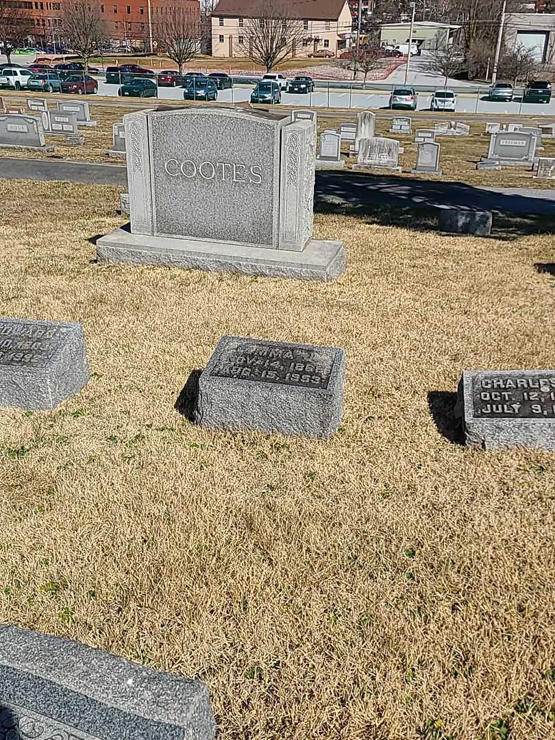 Emma J. Cootes's grave. Photo 2