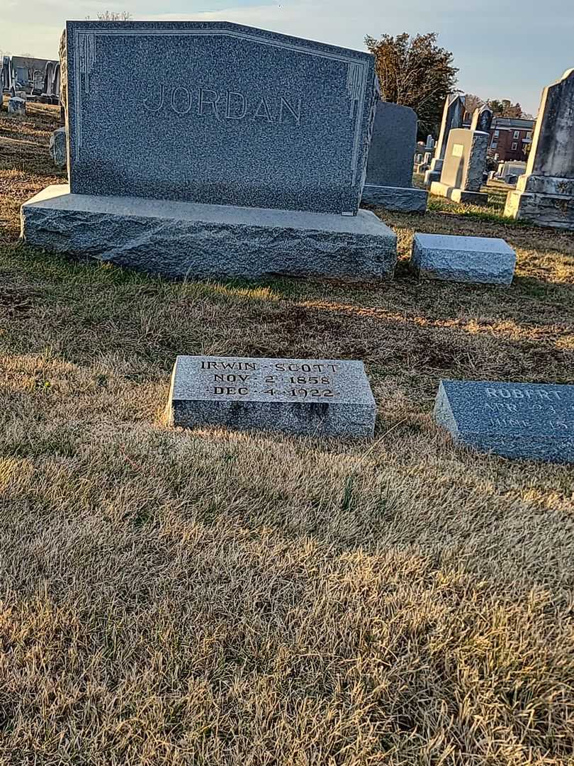 Irwin Scott Jordan's grave. Photo 3