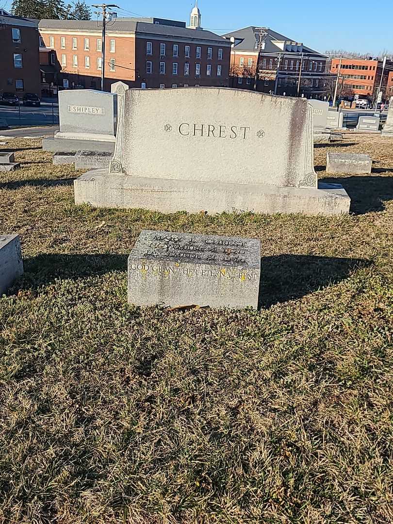 Mary E. Chrest's grave. Photo 2