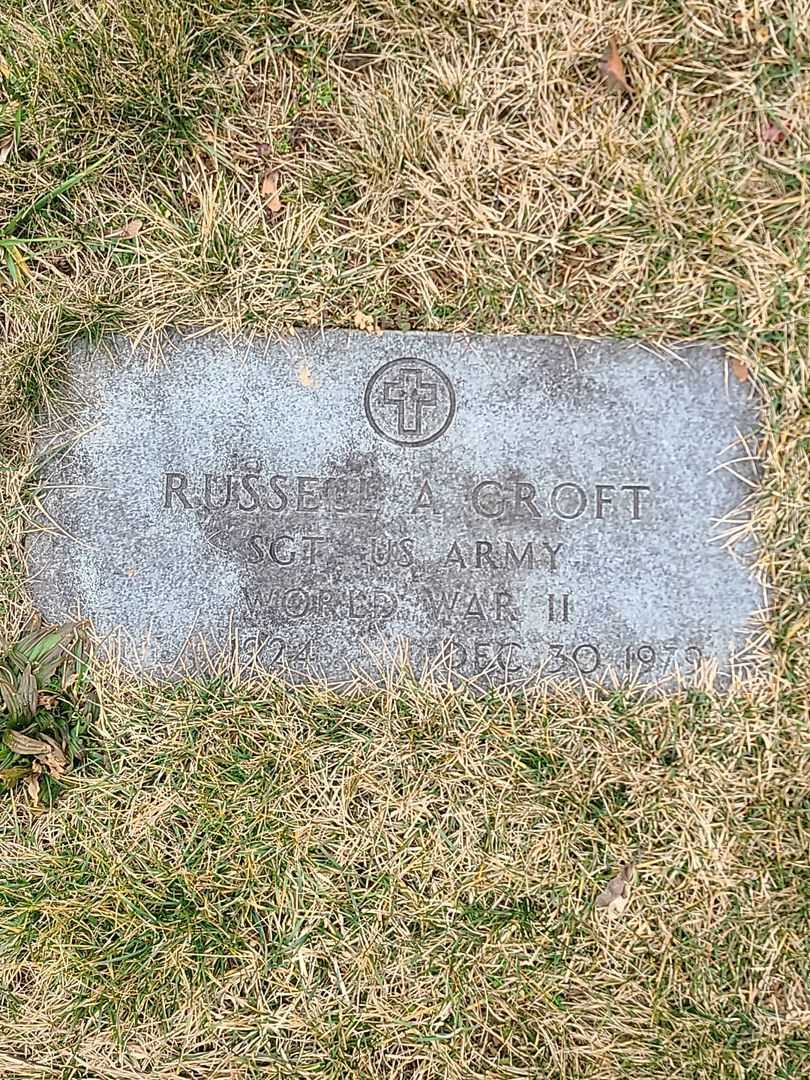 Russell A. Groft's grave. Photo 3