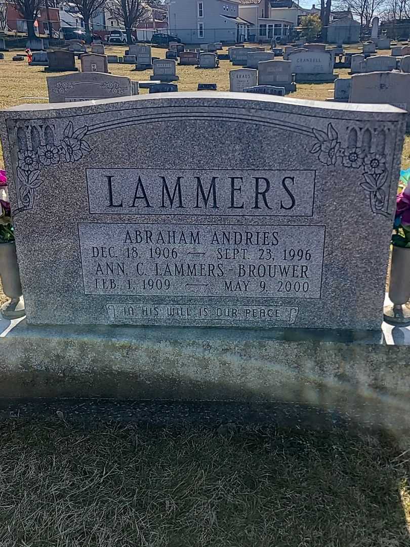 Abraham Andries Lammers's grave. Photo 1
