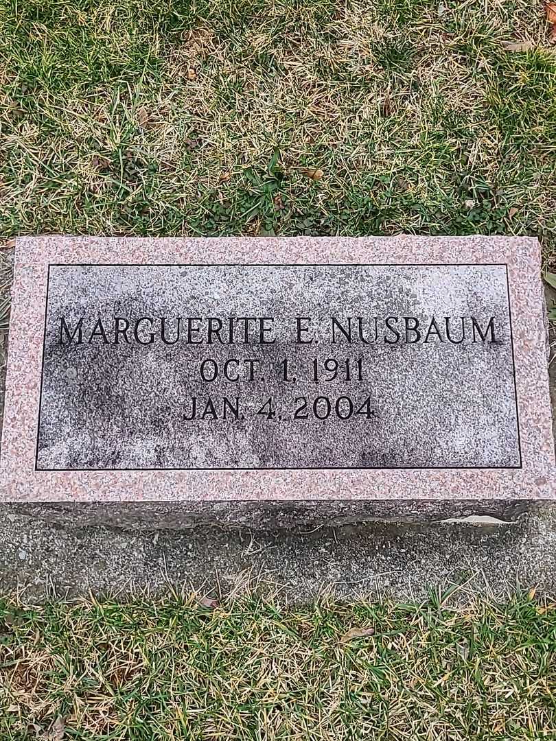 Marguerite Ellen Nusbaum's grave. Photo 3