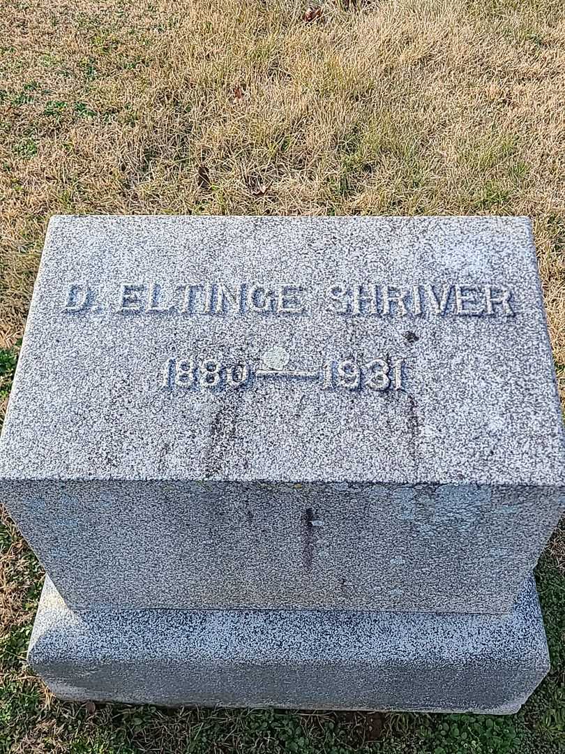 D. Eltinge Shriver's grave. Photo 3