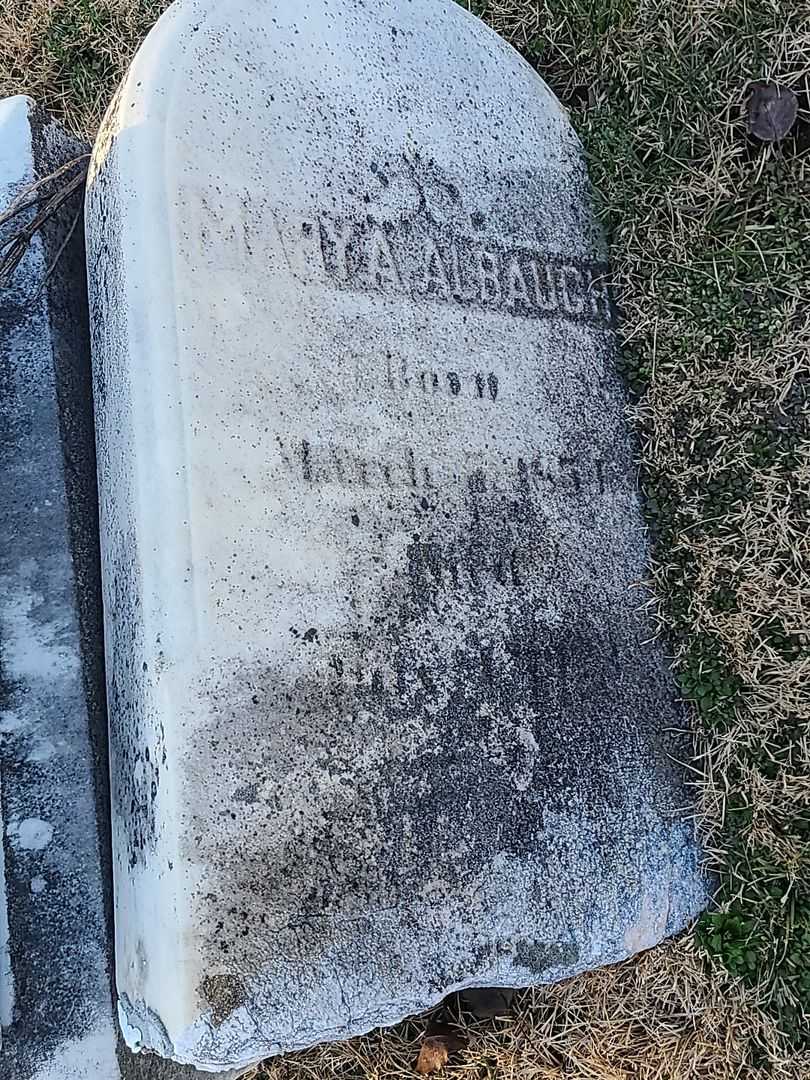 Mary A. Albaugh's grave. Photo 2