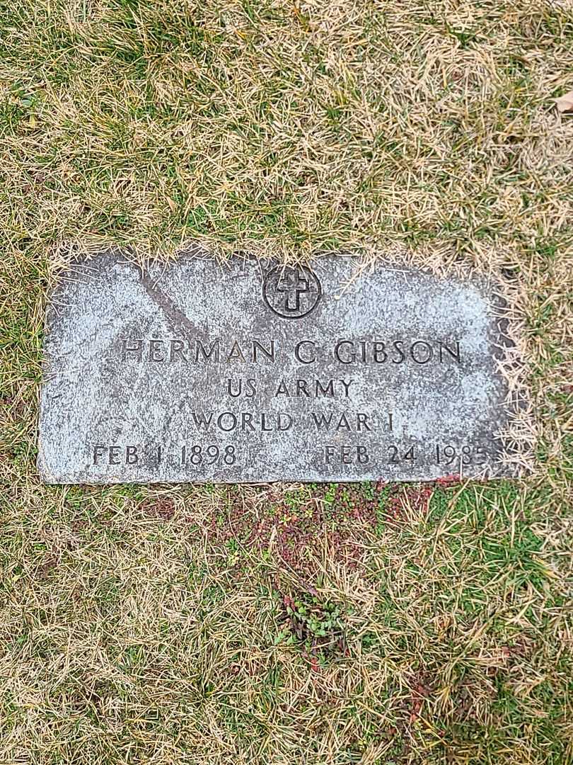Herman C. Gibson's grave. Photo 1
