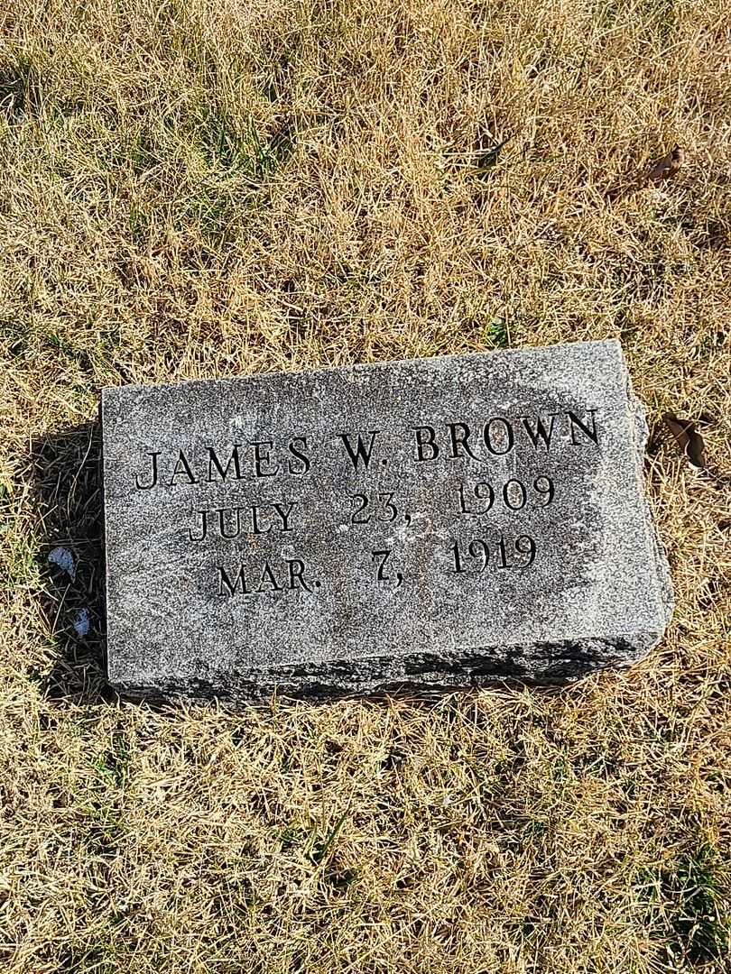 James W. Brown's grave. Photo 3