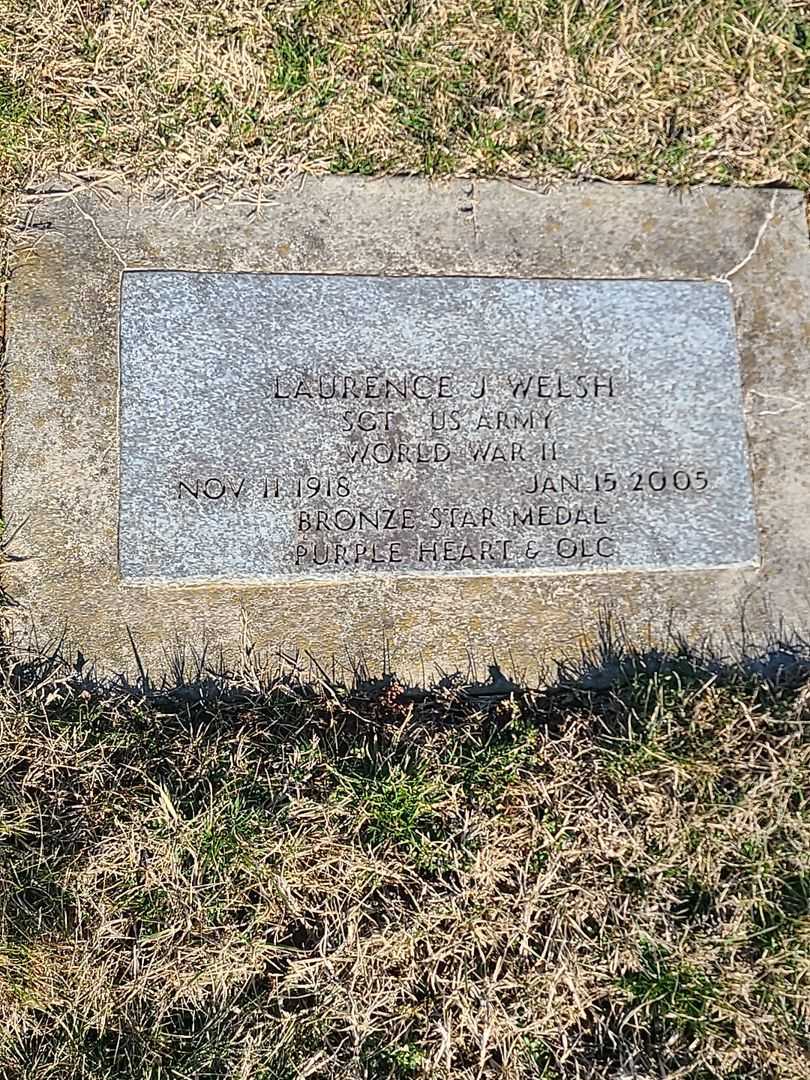 Laurence J. Welsh's grave. Photo 3
