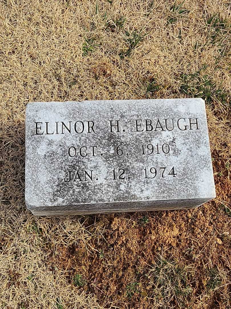 Elinor H. Ebaugh's grave. Photo 2