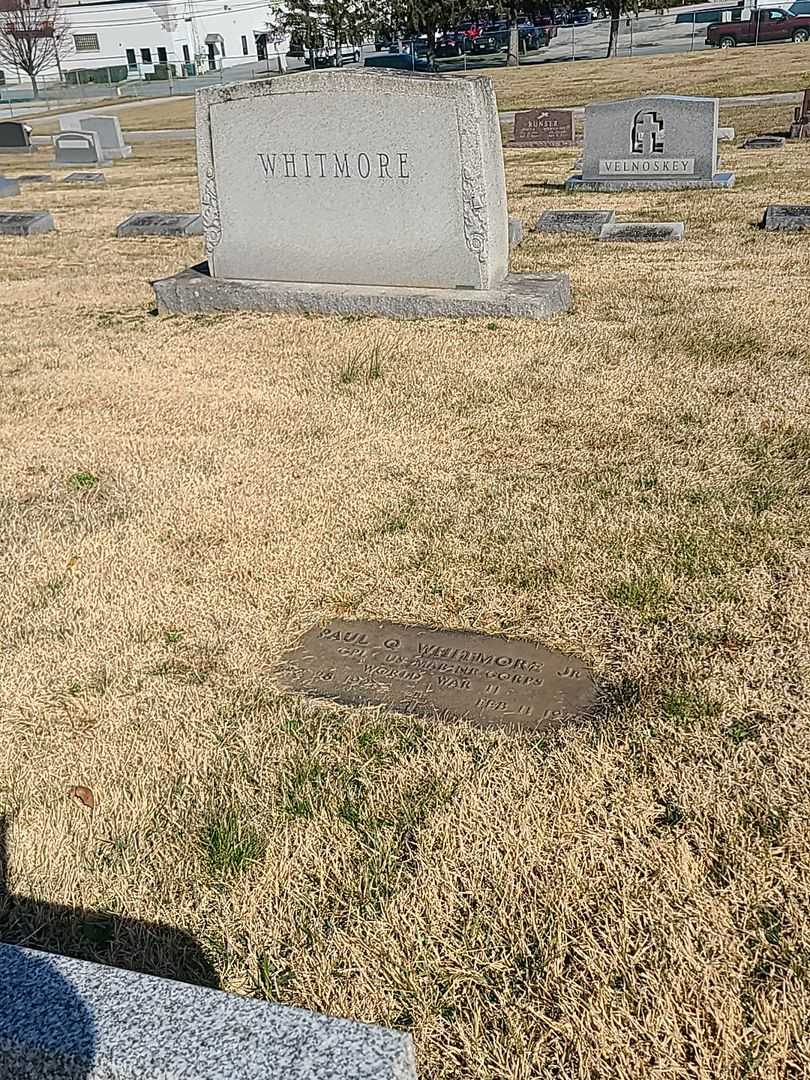Paul Q. Whitmore Junior's grave. Photo 2