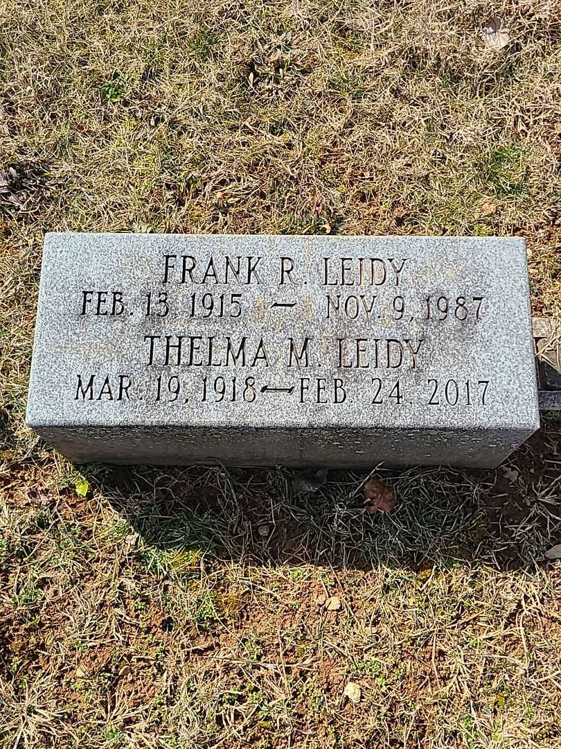 Frank R. Leidy's grave. Photo 3