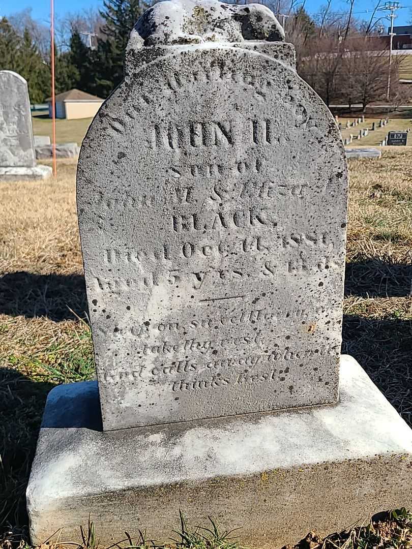 John H. Black's grave. Photo 3