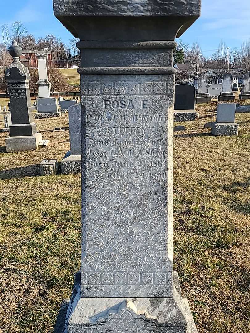 Rosa E. Steffey's grave. Photo 3