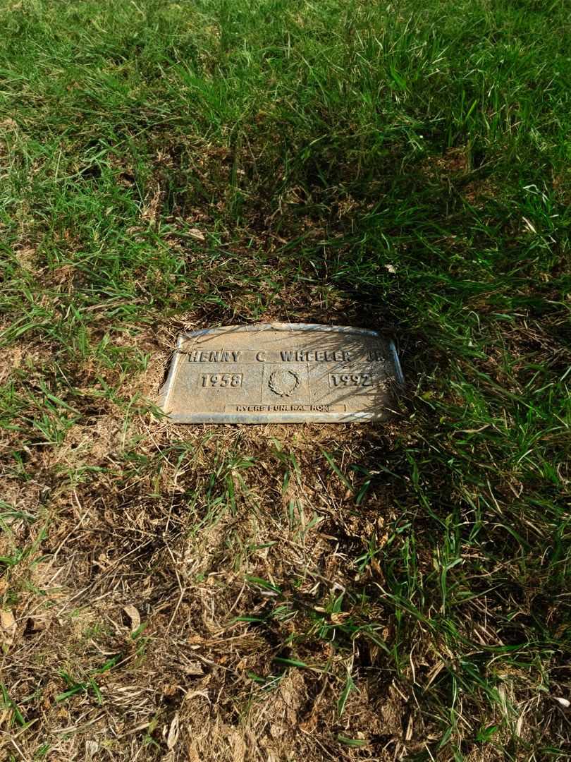 Henry C. Wheeler Junior's grave. Photo 2