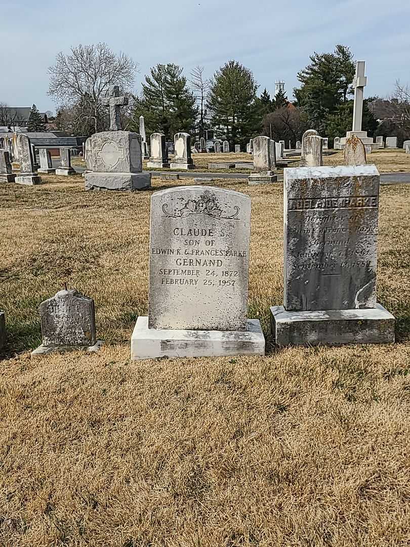Claude S. Gernand's grave. Photo 2