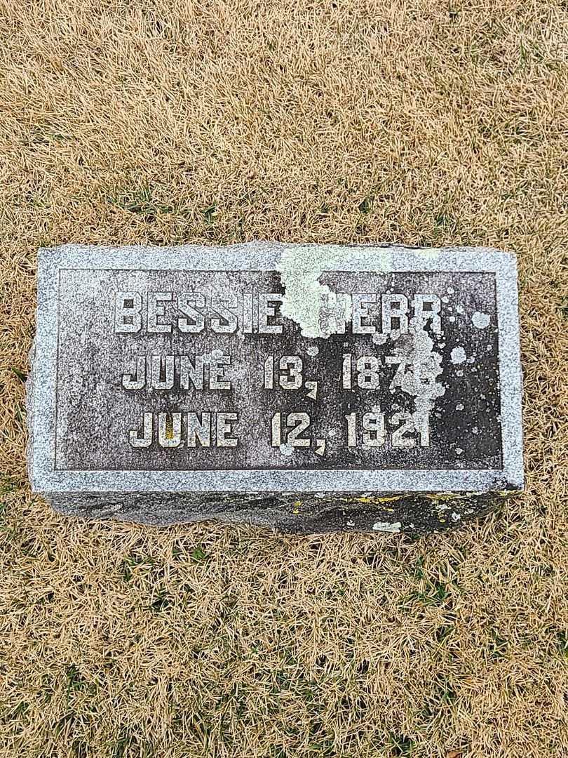 Bessie Herr Mather's grave. Photo 3