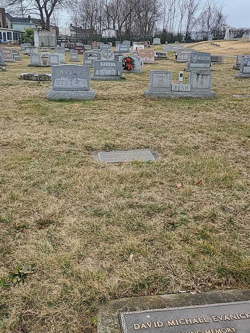 Chester R. Brown Junior's grave. Photo 2