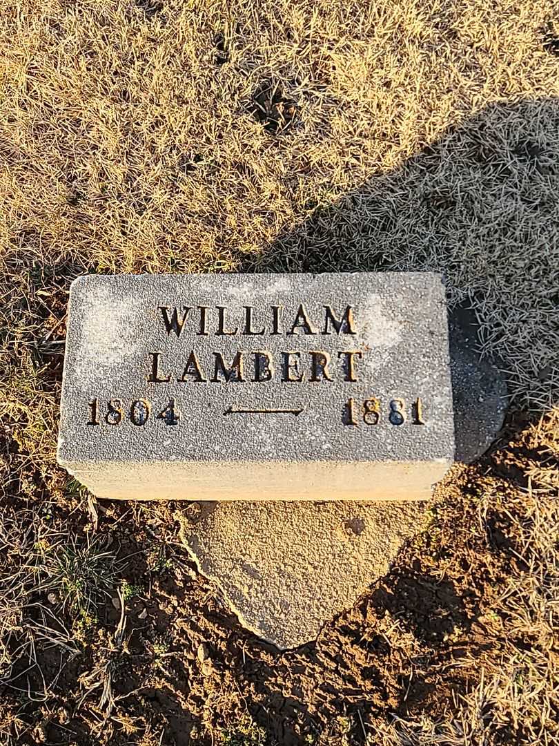 William Lambert's grave. Photo 3