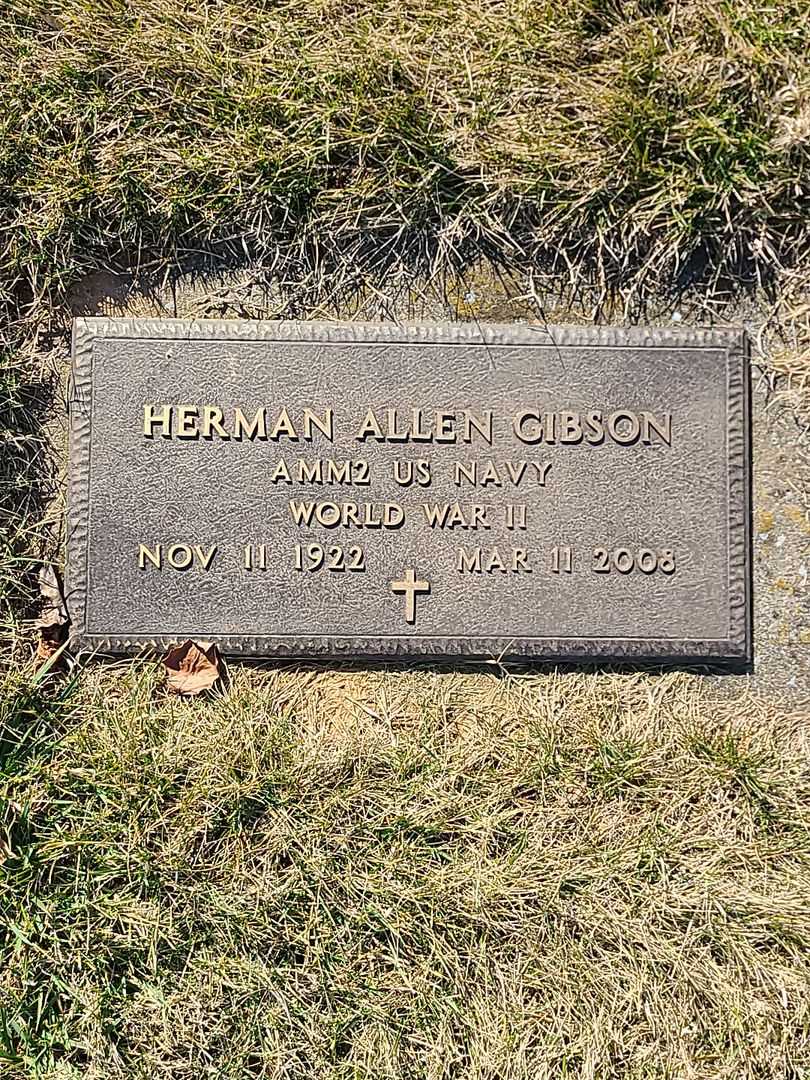 Herman Allen Gibson's grave. Photo 1