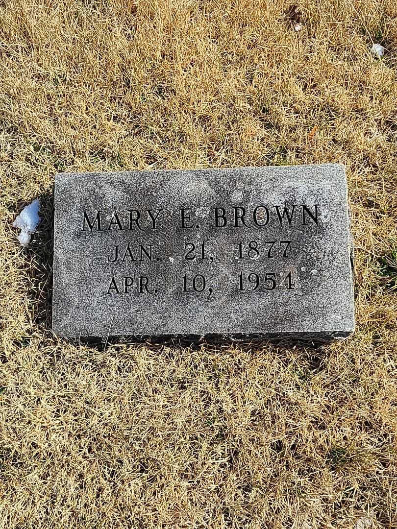 Mary E. Brown's grave. Photo 3
