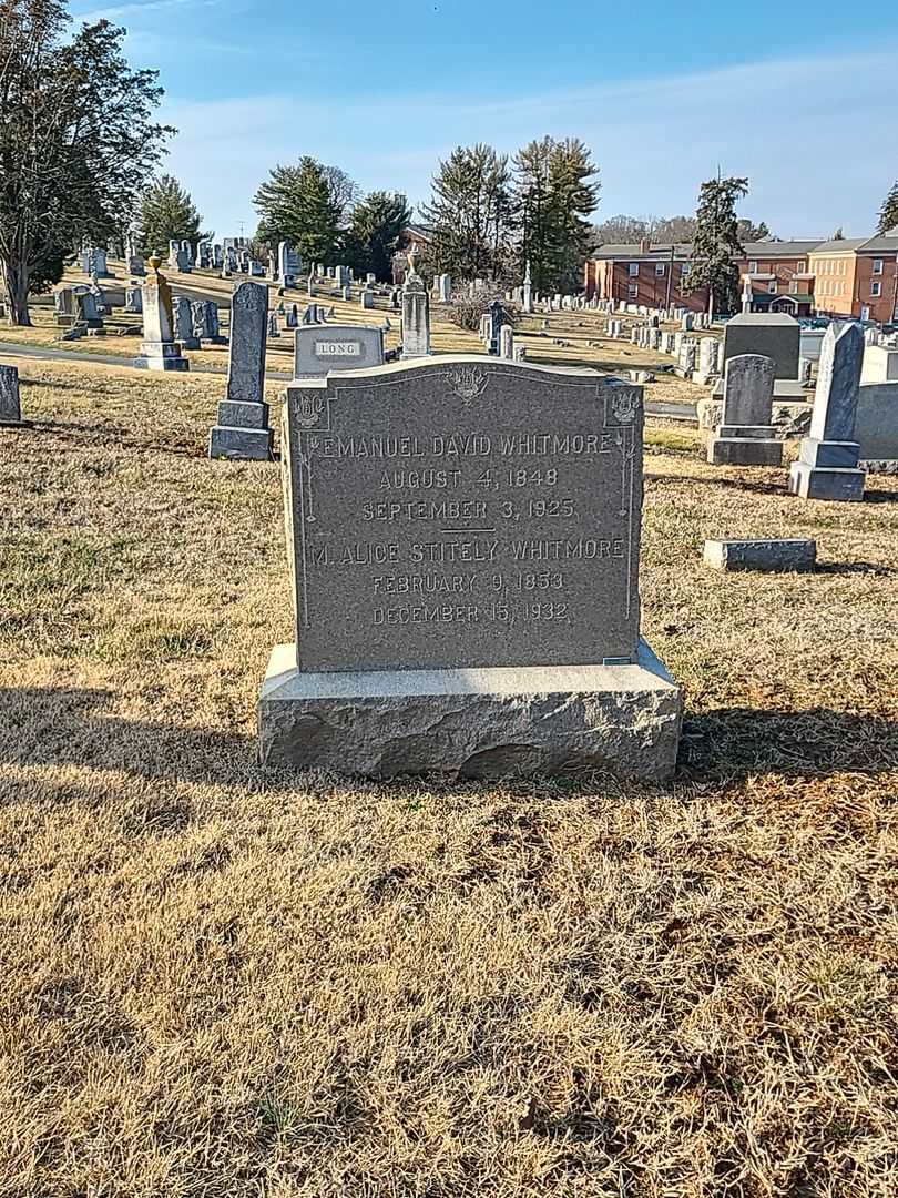 M. Alice Stitely Whitmore's grave. Photo 2