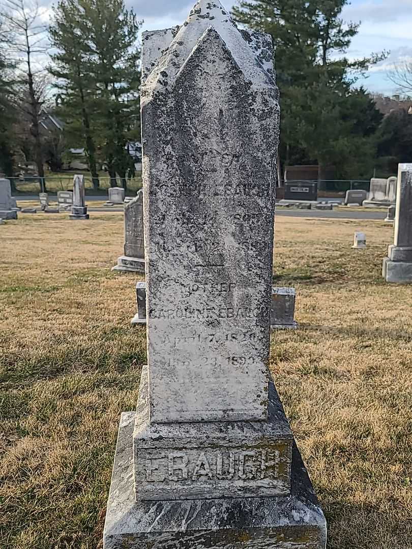 Caroline Ebaugh's grave. Photo 3