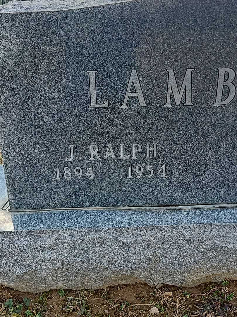 J. Ralph Lambert's grave. Photo 3