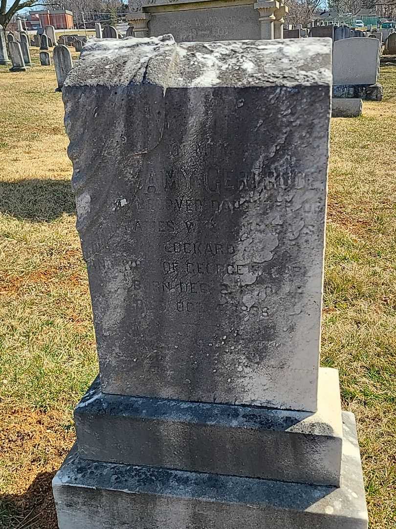 Amy Gertrude Lockard Caple's grave. Photo 2