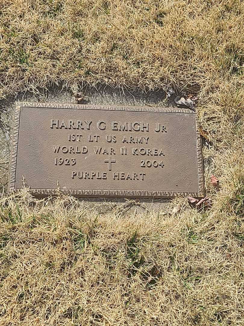 Harry G. Emigh Junior's grave. Photo 3