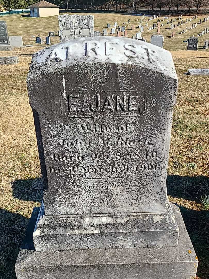 E. Jane Black's grave. Photo 3