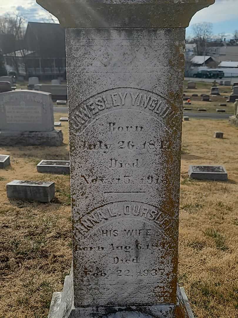 J. Wesley Yingling's grave. Photo 3