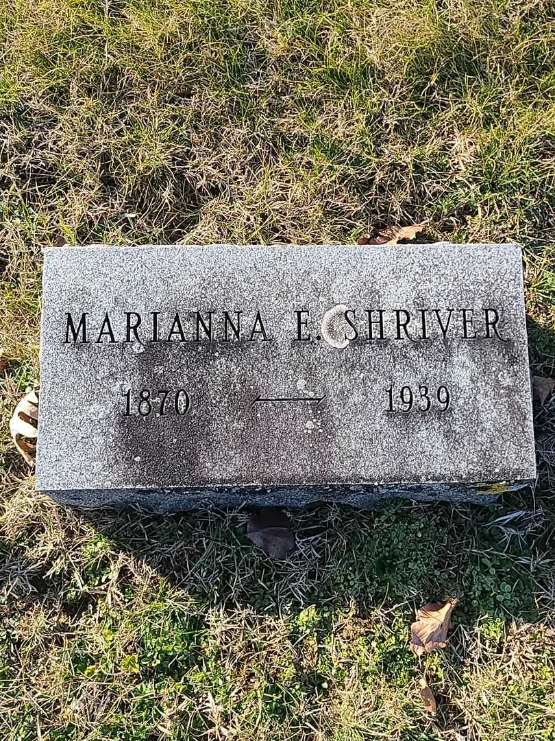 Marianna E. Shriver's grave. Photo 3