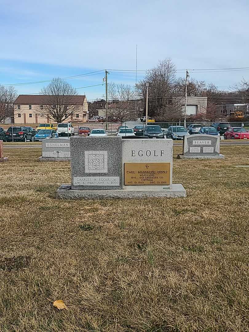 Charles W. Egolf Junior's grave. Photo 2