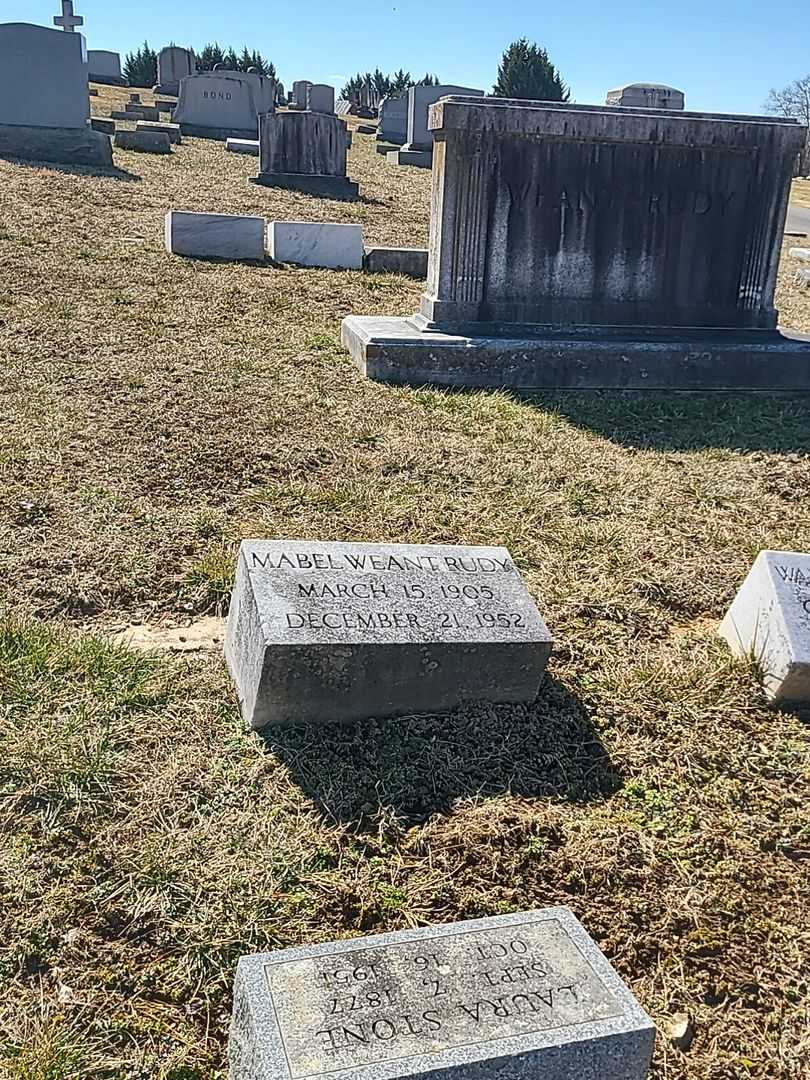 Mabel Weant Rudy's grave. Photo 2