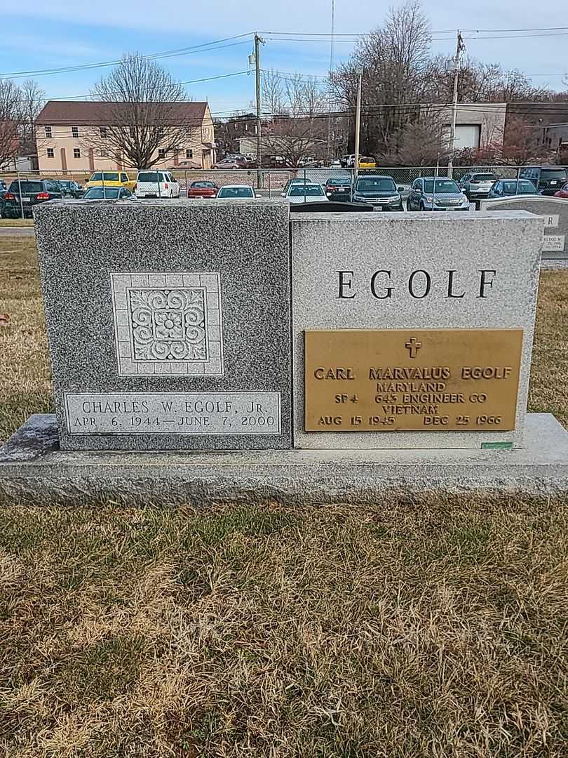Charles W. Egolf Junior's grave. Photo 3
