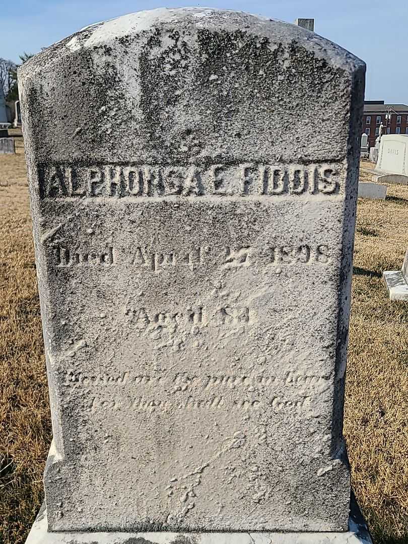 Alphonsa E. Fiddis's grave. Photo 3