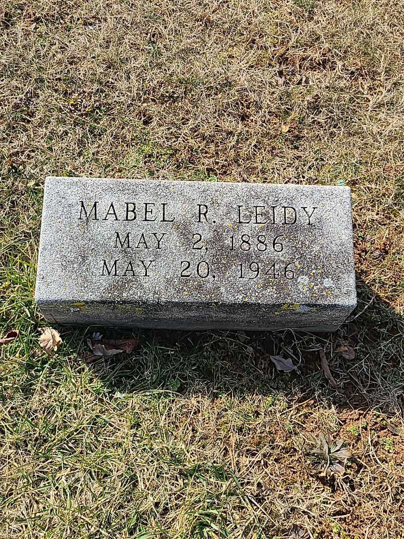 Mabel R. Leidy's grave. Photo 3