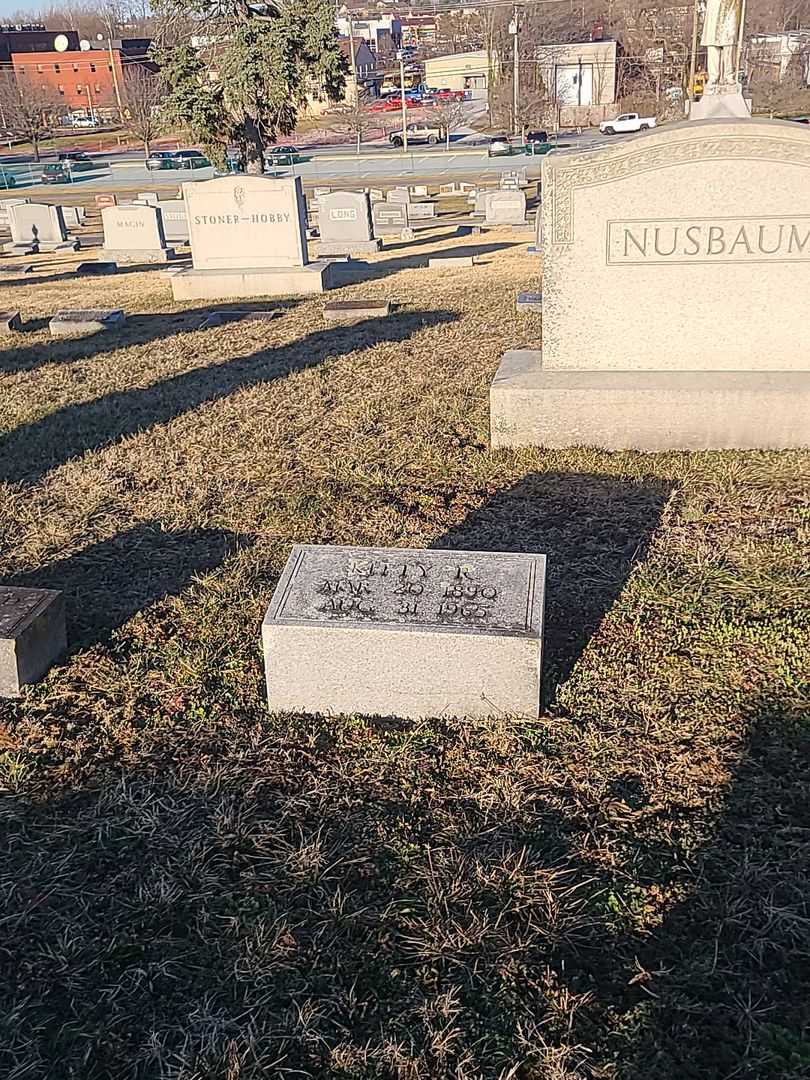 Kitty R. Nusbaum's grave. Photo 2