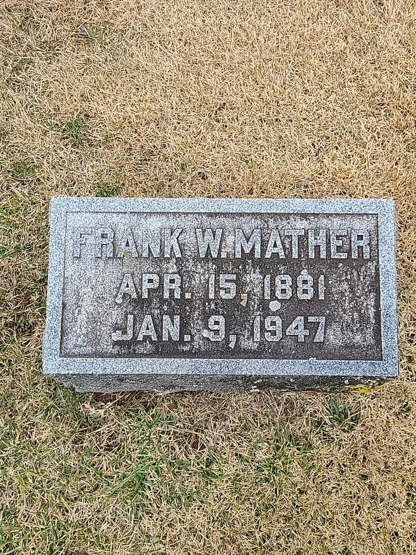 Frank W. Mather's grave. Photo 3