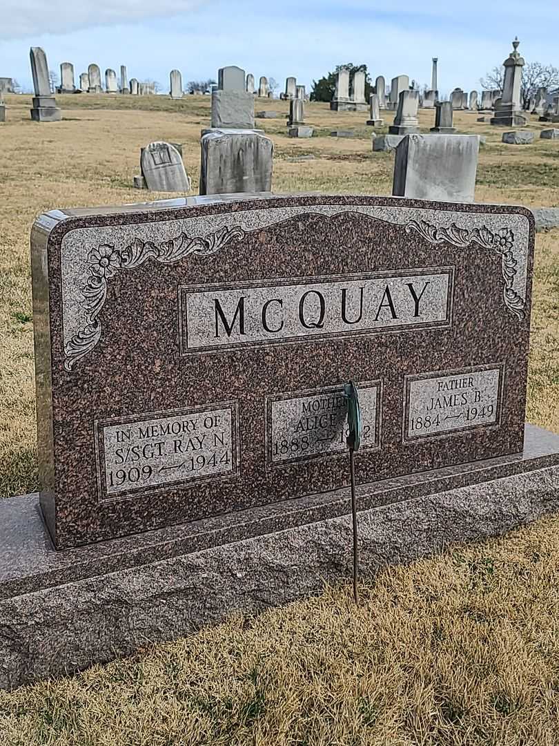 James B. McQuay's grave. Photo 1