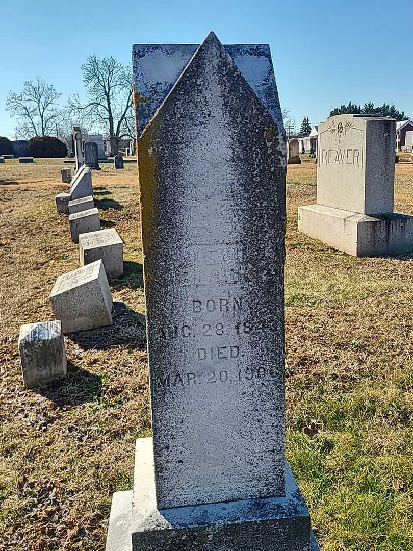 Levi Black's grave. Photo 3