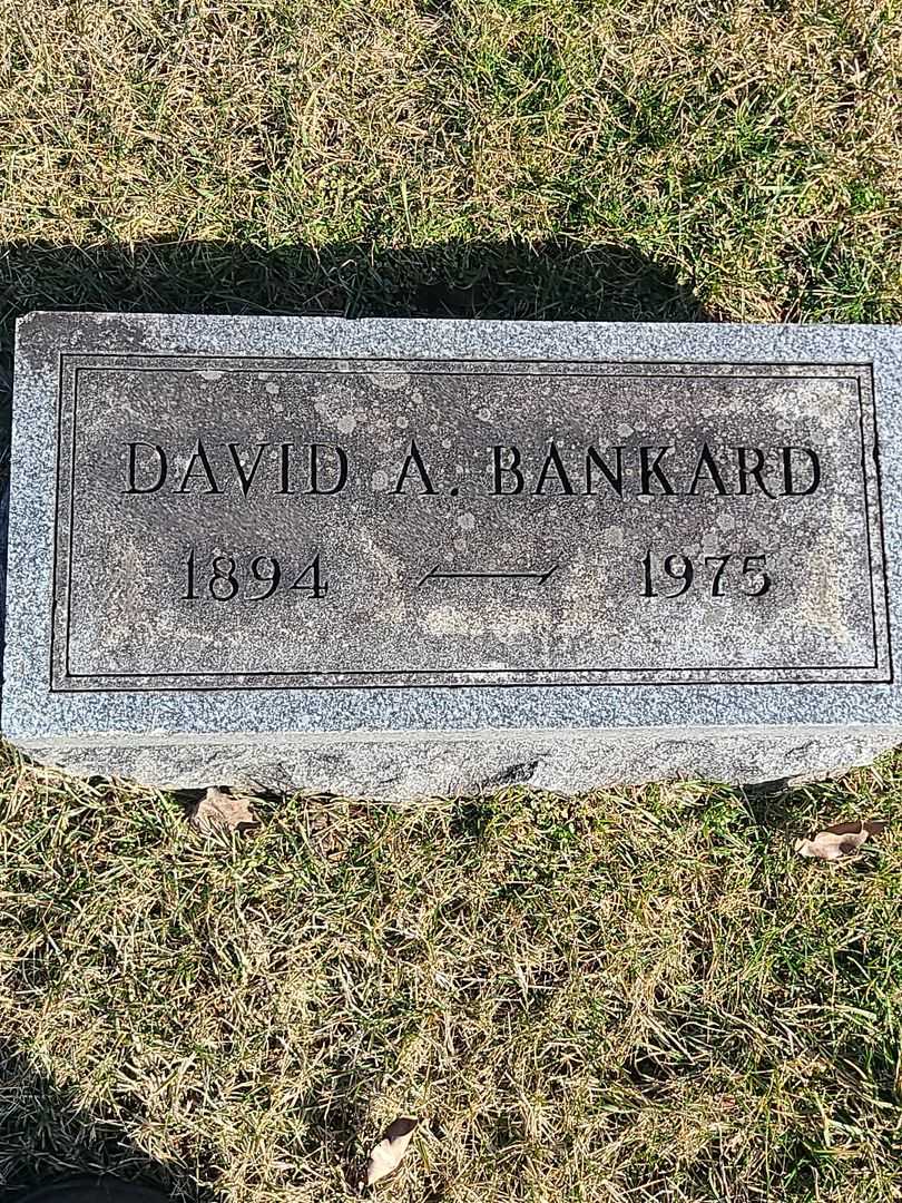 David A. Bankard's grave. Photo 3