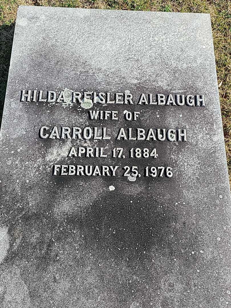 Hilda Reisler Albaugh's grave. Photo 3