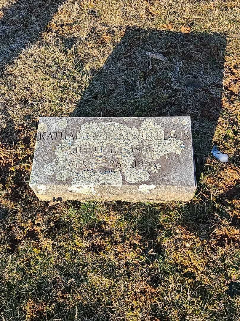 Katharine Toadvin Lewis's grave. Photo 3