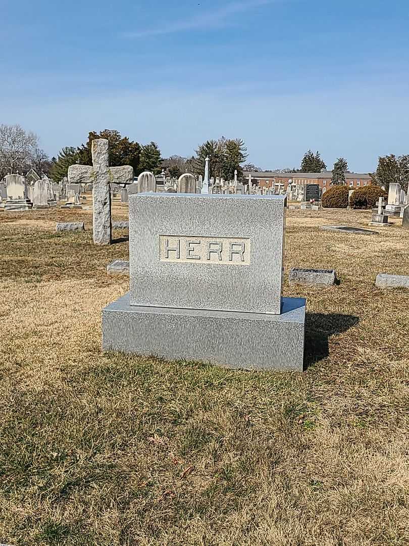 Sarah LaRue Herr's grave. Photo 1