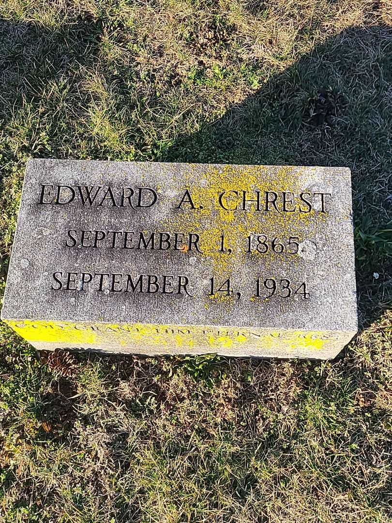 Edward A. Chrest's grave. Photo 3